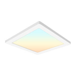 Flush Mount Square Ceiling Light ,12 Inch ,25W , 1700 Lumens, Selectable CCT