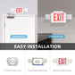 Combination Exit Signs Emergency Lighting-Get the ultimate combination of Exit Signs and Emergency-Provides up to 90 minutes of area lighting