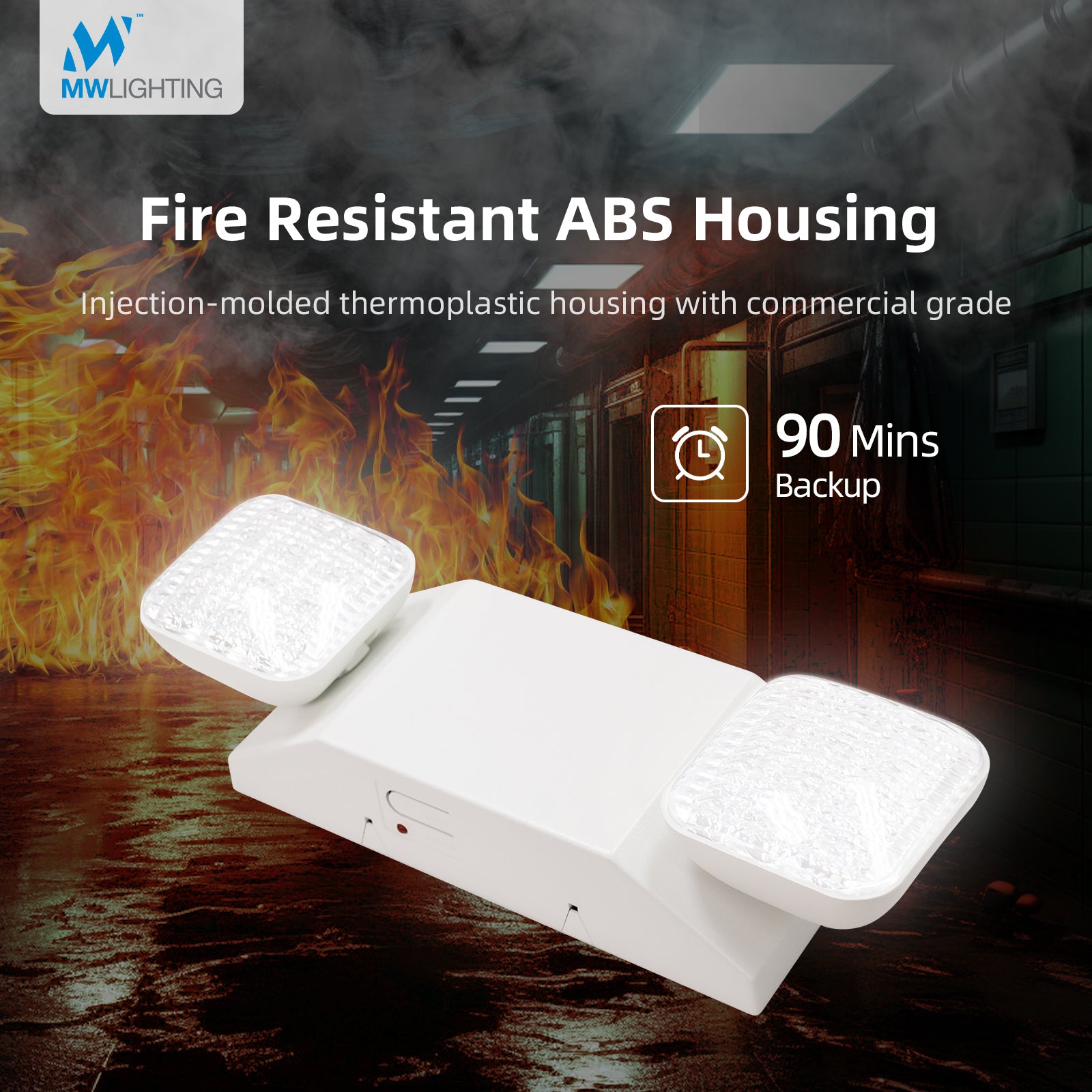 outdoor emergency lights-commercial fire-resistant-50000 hours lifetime