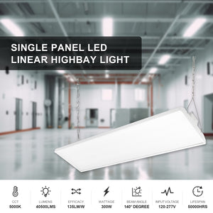 MW Led Linear High Bay Light|300W, 4ft ,40,500 Lumens ,5000K , 120-277V