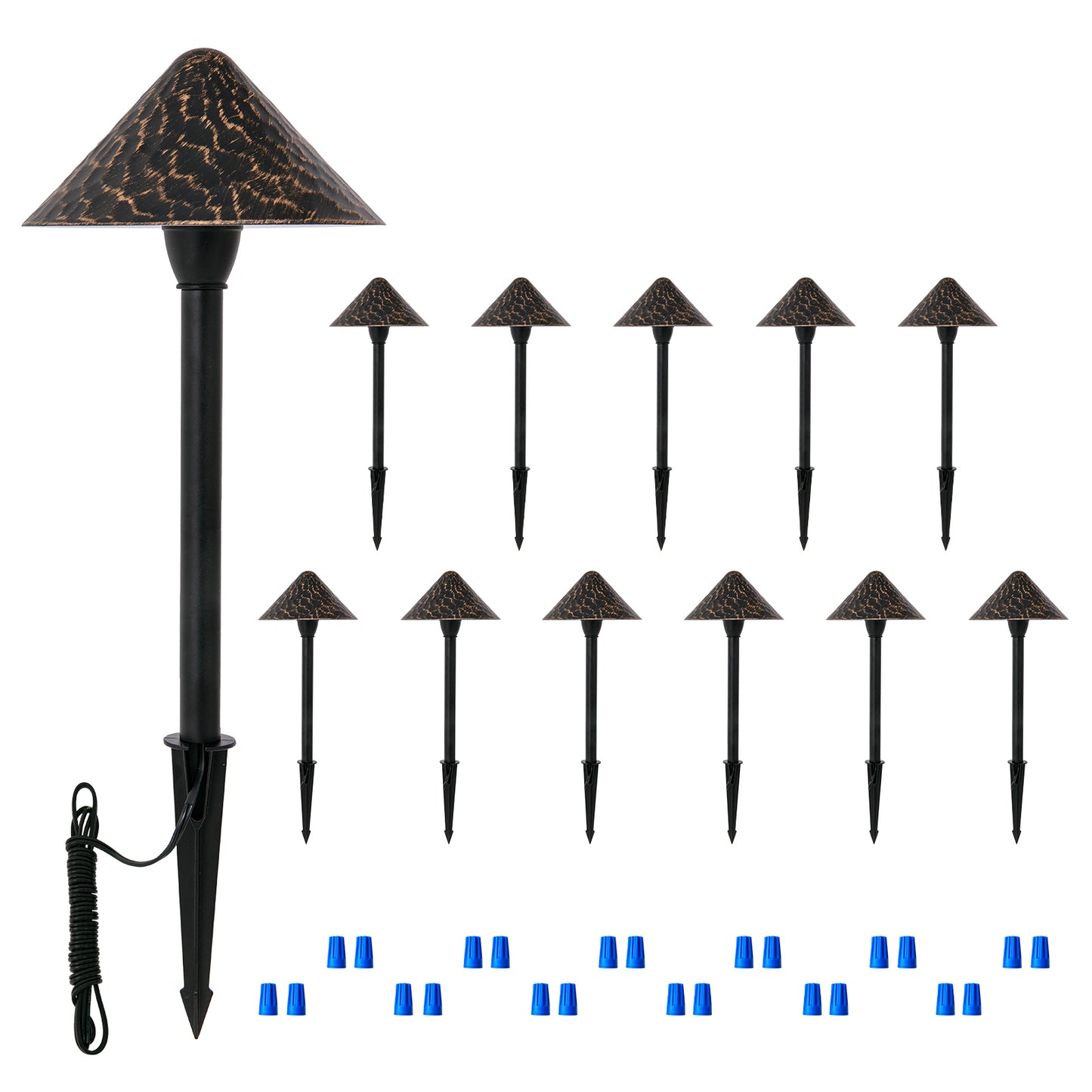 12Pack  LED Landscape Path Lights,147LM,CRI90+,3W