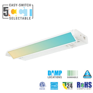 24 Inch Adjustable Under Cabinet Light with 5CCT Selectable