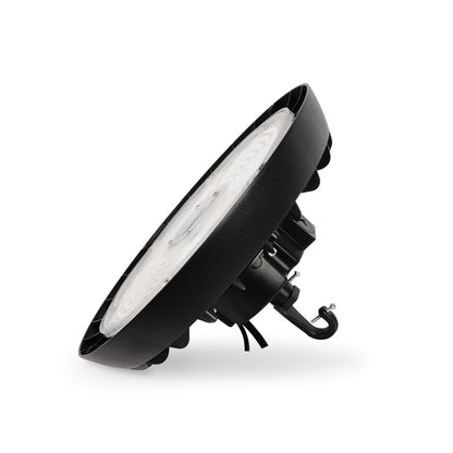 Smarton Lighting UFO High Bay|Wattage & CCT Adjustable |14,000-21,000Lumens|0-10v Dimmable|120-270v|Black