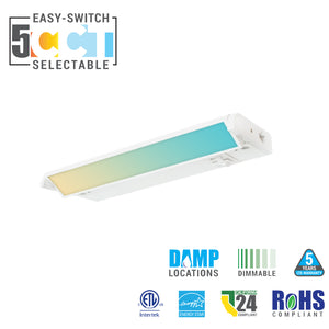 10 Inch Adjustable Under Cabinet Light with 5CCT Selectable
