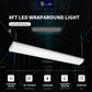 Smarton Lighting 4FT LED Wraparound Light Fixture |3 CCT Selectable 3500K-5000K|Lumen Adjustable 3680/4600/5520LM| 120-277V |0-10V Dimmable | LED Wraparound Flush Mount Light for Garage Workshops Kitchen|2 Packs