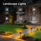Cone Head LED Landscape Path Lights,12V Bronze Path Light,12 Pack
