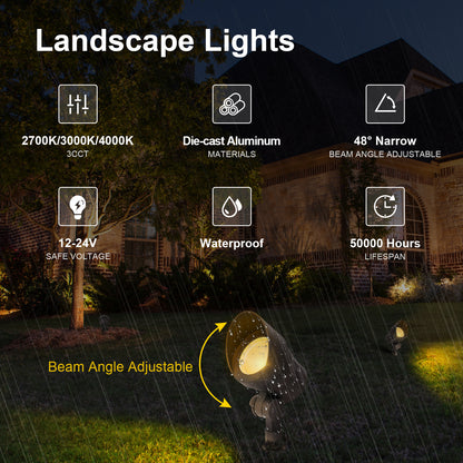 led landscape flood light waterproof