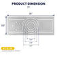 Mount Plate for 4"/6"/8" Canless Recessed Downlight