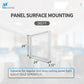 2x2 Surface Mount Kit for LED Flat Panel Light: Size 24x24x3.13 inches