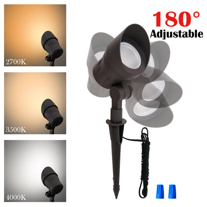 adjuastable head landscaping lights,2700K/3500K/4000K