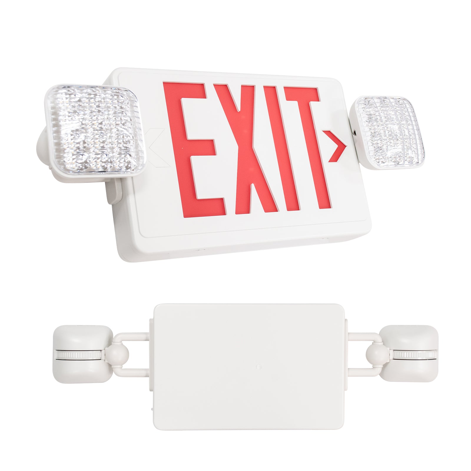 LED Exit Sign with Emergency Lights – UL Listed | SmartOn Lighting ...