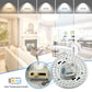 14 Inch Double Ring LED Flush Mount Ceiling Fixture with 5CCT Seletable