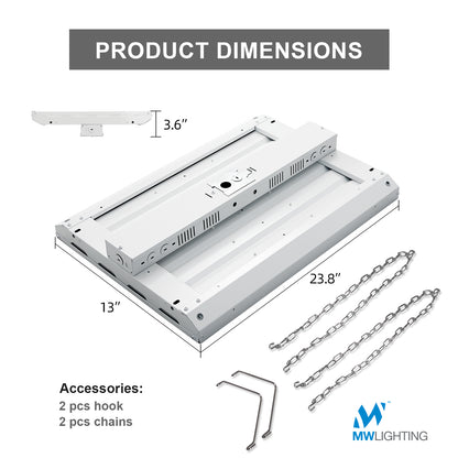 2FT 210W LED Linear Highbay 5000K/28350 Lumens