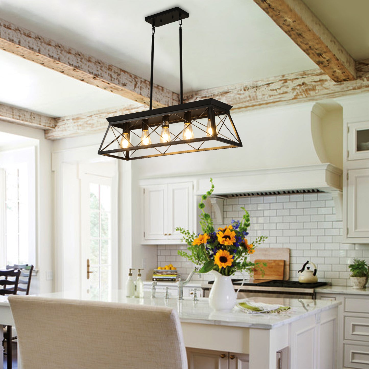 5-Light Farmhouse Chandelier