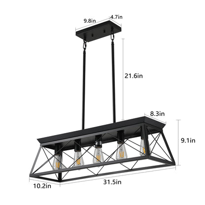 5-Light Farmhouse Chandelier