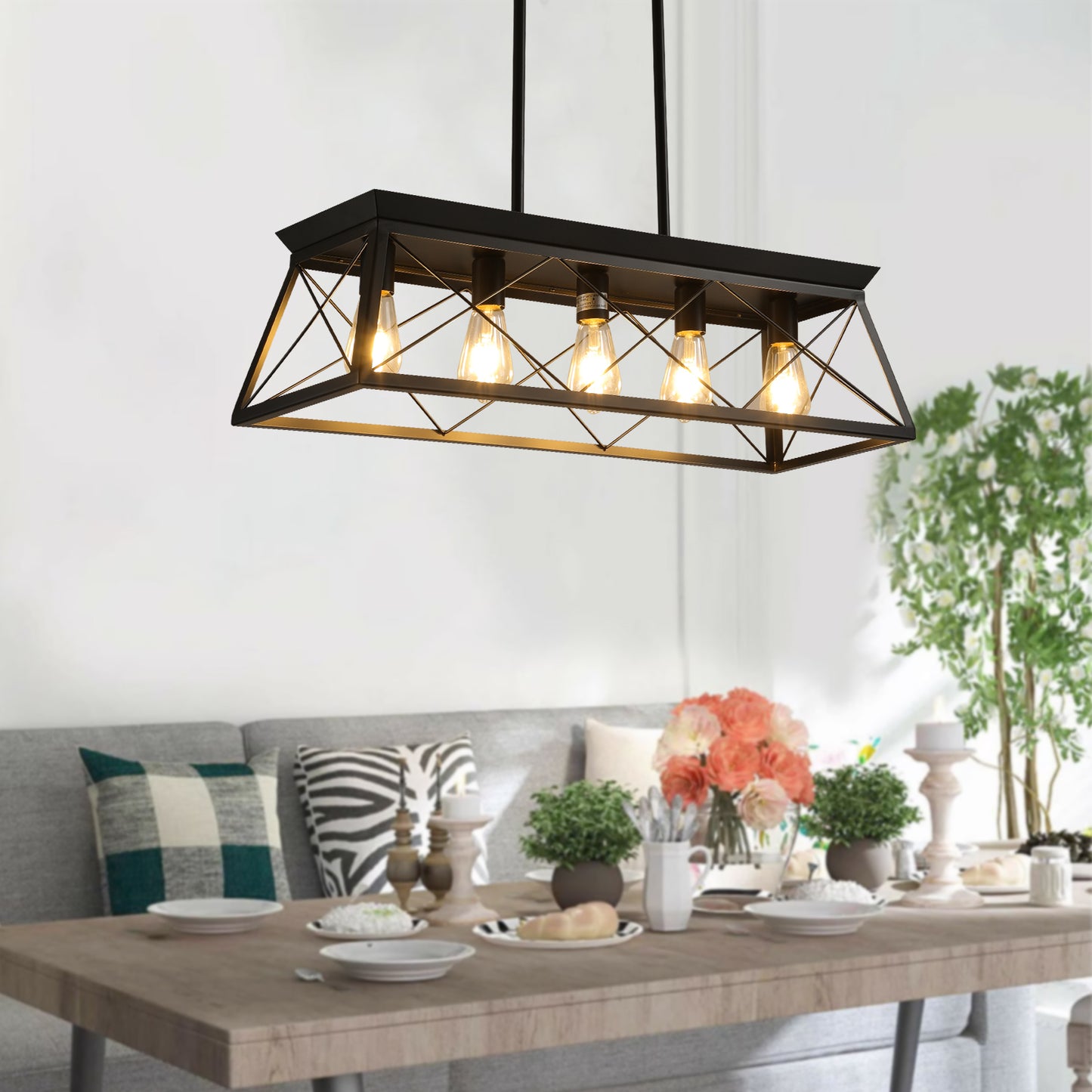 5-Light Farmhouse Chandelier