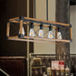 5-Light Retro Farmhouse Chandelier For Kitchen, Living room, Dining room(No Bulbs)