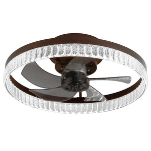 Minimalist Ring Led Chandelier Fan with lights