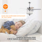 52 Inch Crystal Ceiling Fan , Modern Electrical Fan with 5 Wood Reversible Blades, 4 Bulbs Not Included,Noiseless Reversible AC Motor for Bedroom/Living Room/Study/Patio Home Decoration