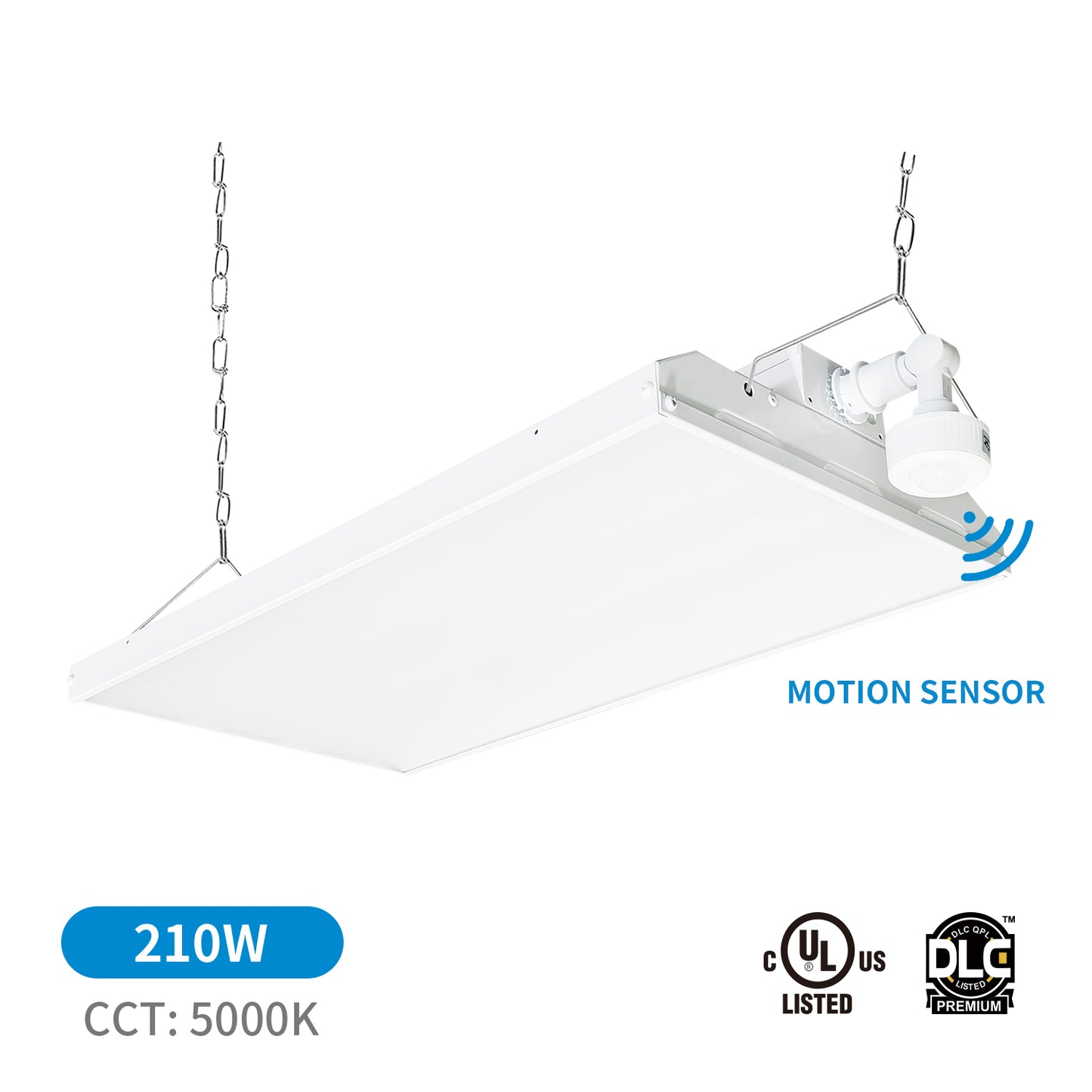 2FT 210W LED Linear Highbay 5000K/28350Lumens with Motion Sensor