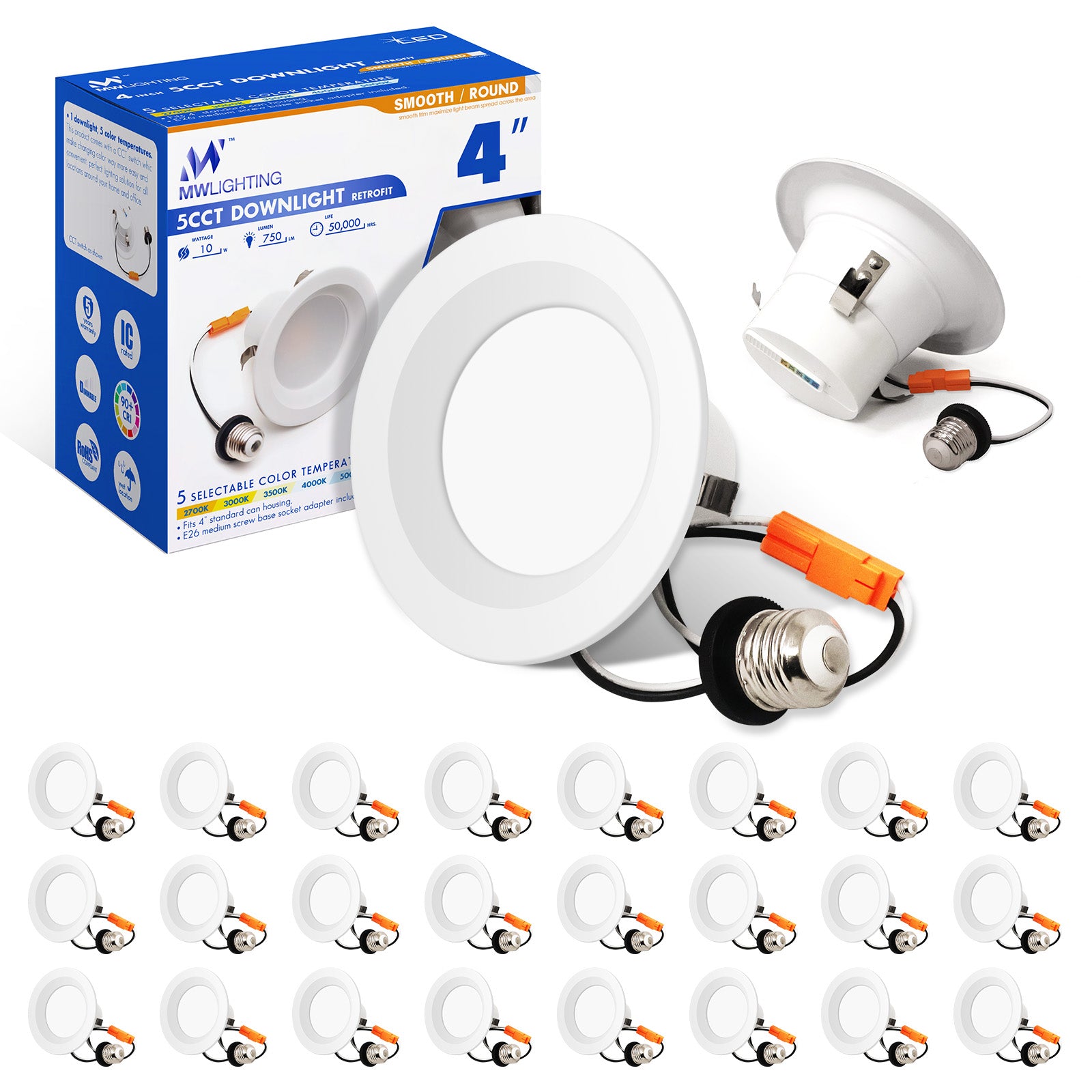 <img src="images/24Pack of 4 Inch Baffle Trim Downlight">