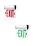 Clear Acrylic Red & Green LED Edgelite Exit Sign