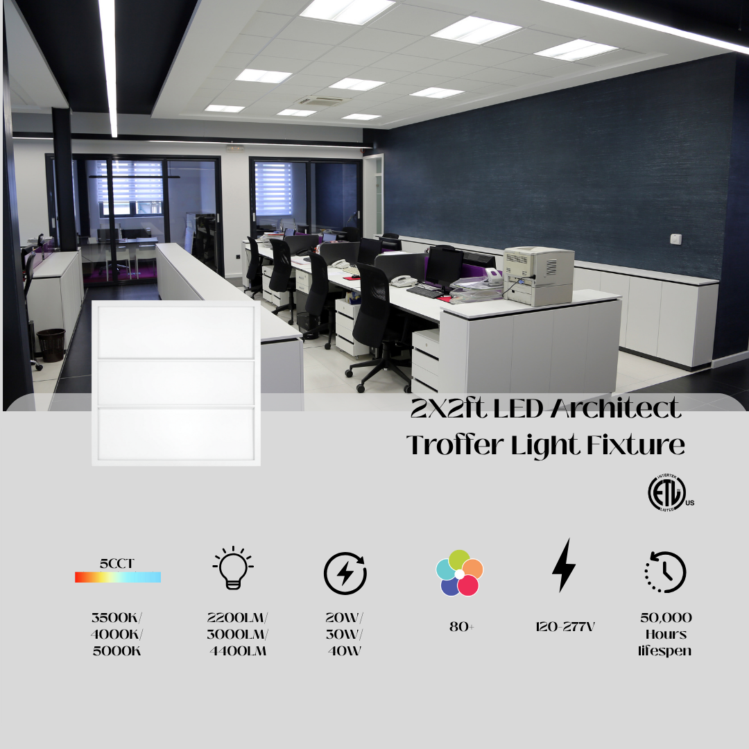 2x2 Architect LED Troffer Light