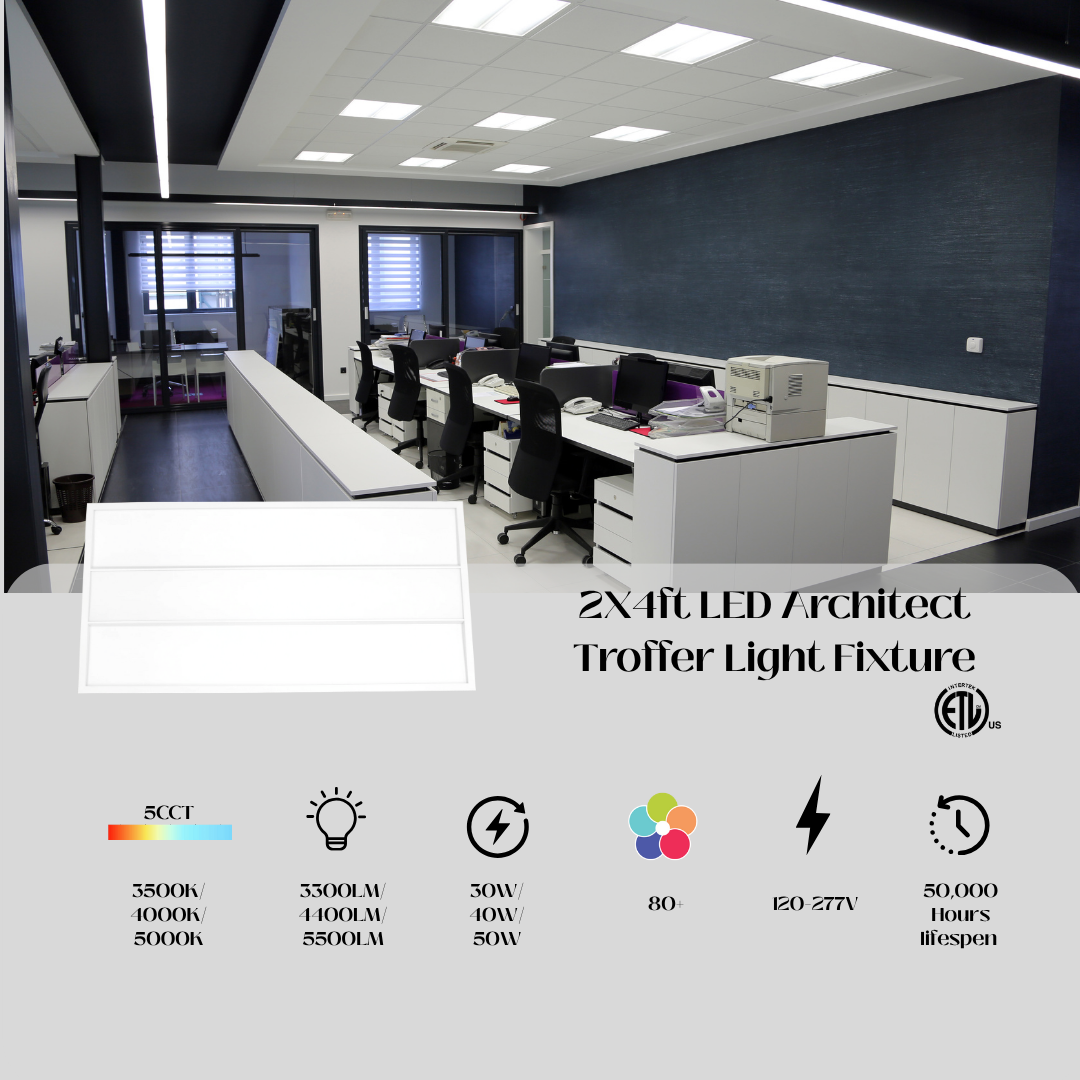 2x4 Architect LED Troffer Light