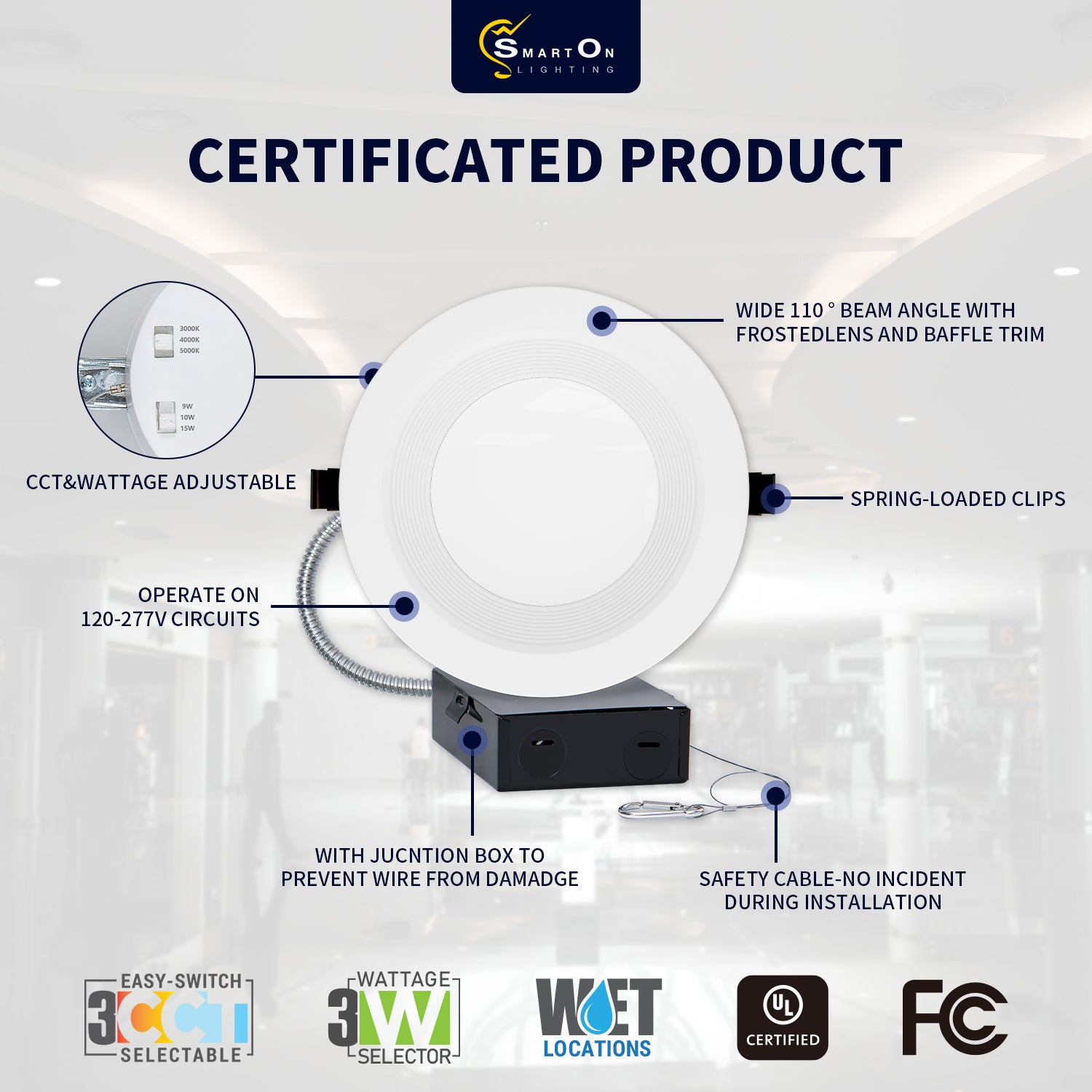 fcc and ul certification ,wet recessed lighting