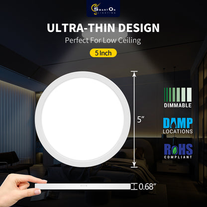 led ceiling lights for bedroom size:5'' diameter 0.68''thickness