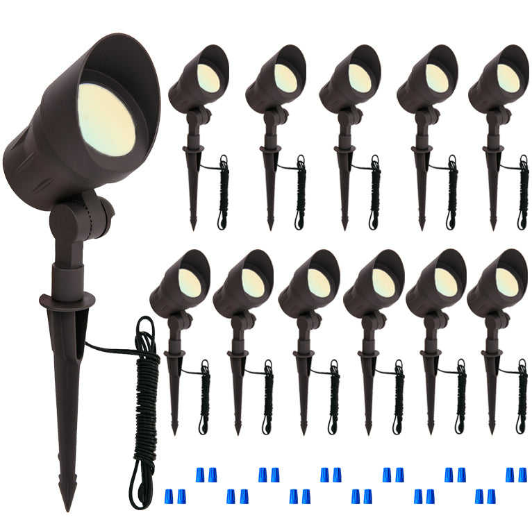 3W LED landscape lights low voltage-3CCT-12 Pack