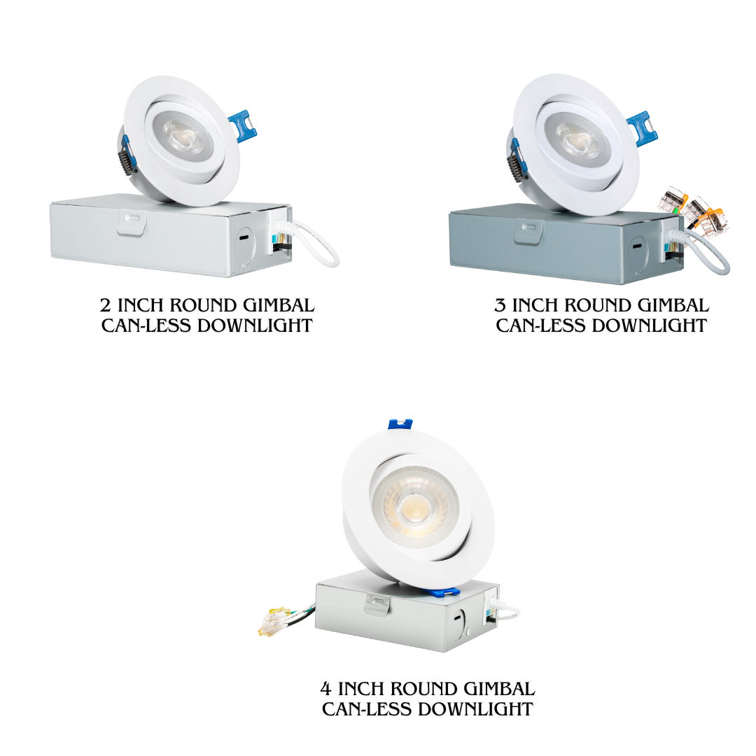 2 Inch /3 Inch /4 Inch Round Gimbal Can-less Downlight