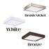 7" Square LED Surface Mount Ceiling Light- White/ Bronze/ Brush Nickel