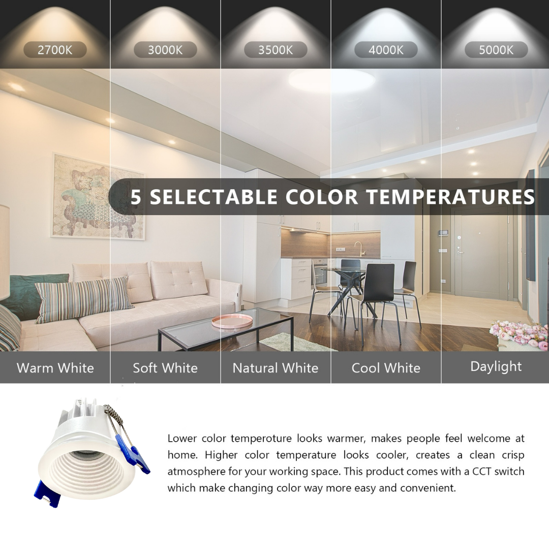 2 Inch /4 Inch / 6 Inch Round Deep Baffle Can-less Downlight