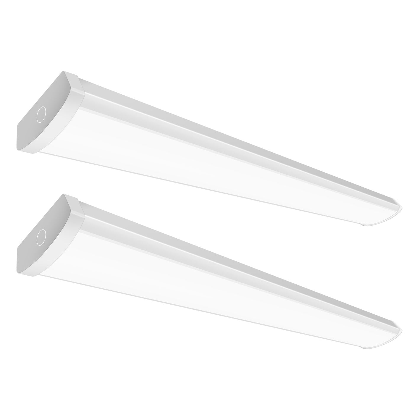 4FT LED Wraparound Light Fixture,3 CCT Selectable,3680/4600/5520LM,2Pack