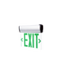 Clear Acrylic Red & Green LED Edgelite Exit Sign