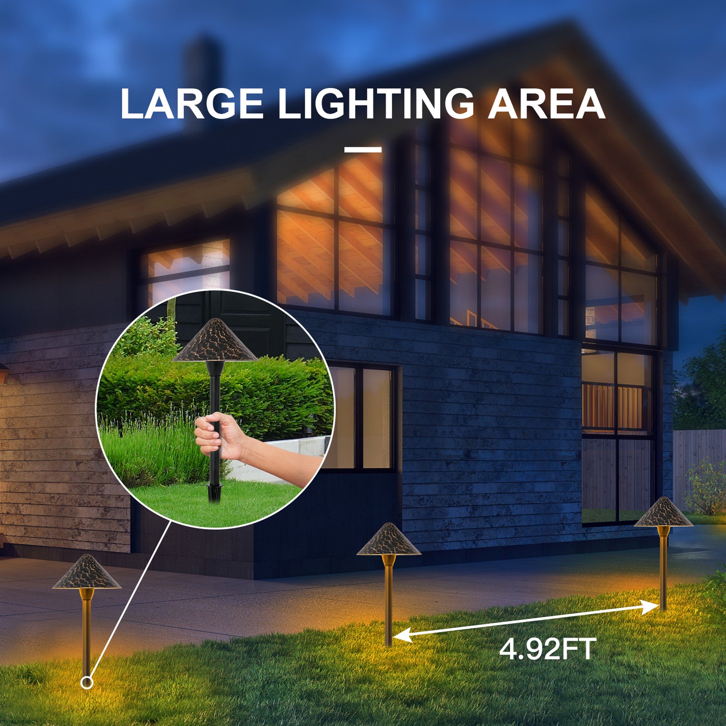 Cone Head LED Landscape Lights (12PACK)