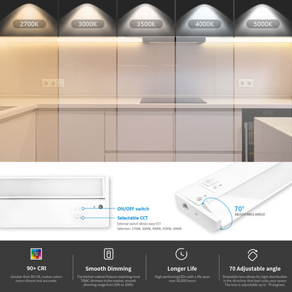 5CCT LED Under Cabinet Lighting-1 Pack