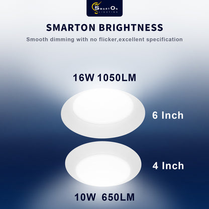 4Inch LED Recessed Disk Downlight 5CCT 10W 650LM