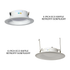 4 Inch / 6 Inch Eco Baffle Retrofit Downlight
