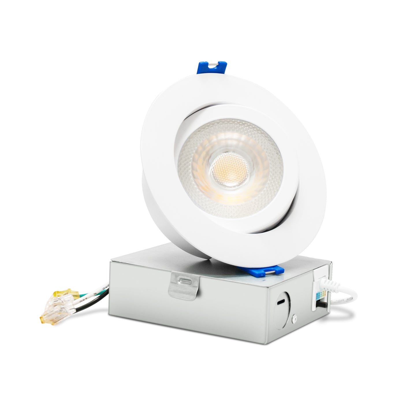 Led Canless Gimbal Recessed Light ,4 Inch , 9W , 540 Lumens , Selectable CCT