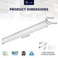 4Ft Led Narrow Linear Strip Light ,22W/28W/40W , Selectable Wattage & CCT, Up to 5200 Lumens