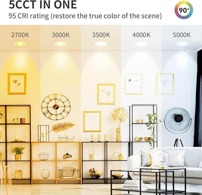 4 Inch/ 6 Inch Round Swivel Can-less Downlight