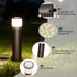 5w Low Voltage 5cct Bollard Path Light, 12-24v Ac/dc ,LED Landscape Path Lighting for Wet Location, Wired walkway lights for Garden Yard