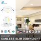 MW Lighting 6 Inch Canless Slim LED Swivel Recessed DownLight-2700k/3000k/3500k/4000k/5000k