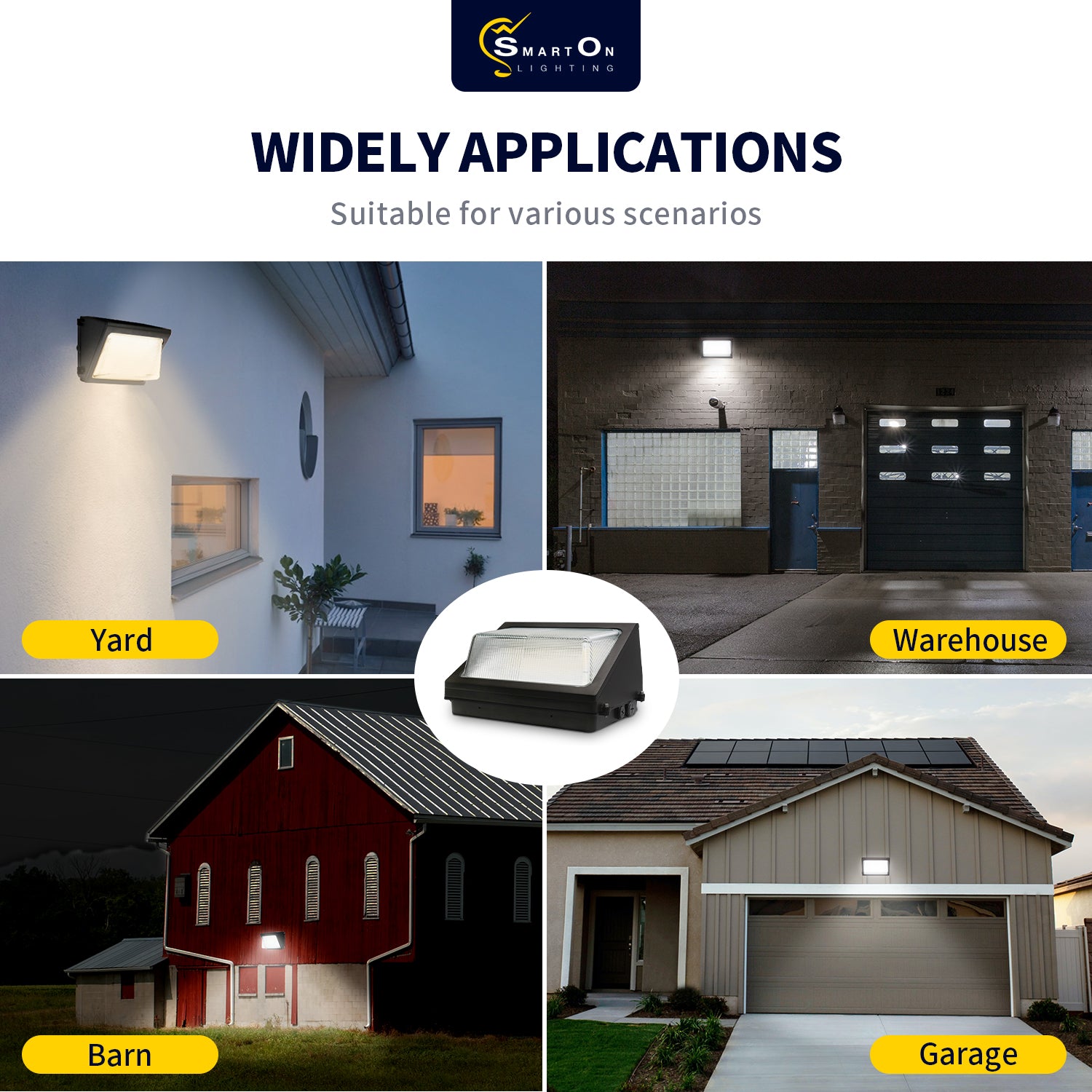 Wall pack lights help to create visibility in outdoor areas and spaces.