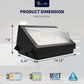 Smarton Lighting Wattage & CCT Selectable Led Wall Pack |Up to 8400 Lumens | Suppoort Photocell|120-277V |Dimmable | Waterproof |For Warehouse/Parking Lot Lighting