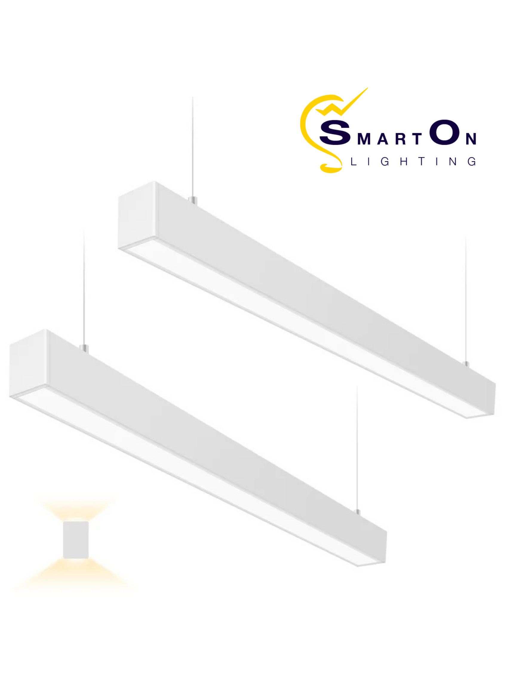 2"/4"/8" White Up & Down Architectural LED Linear