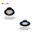4"/6" Black Baffle LED Retrofit Downlight – Wattage & 5CCT Selectable