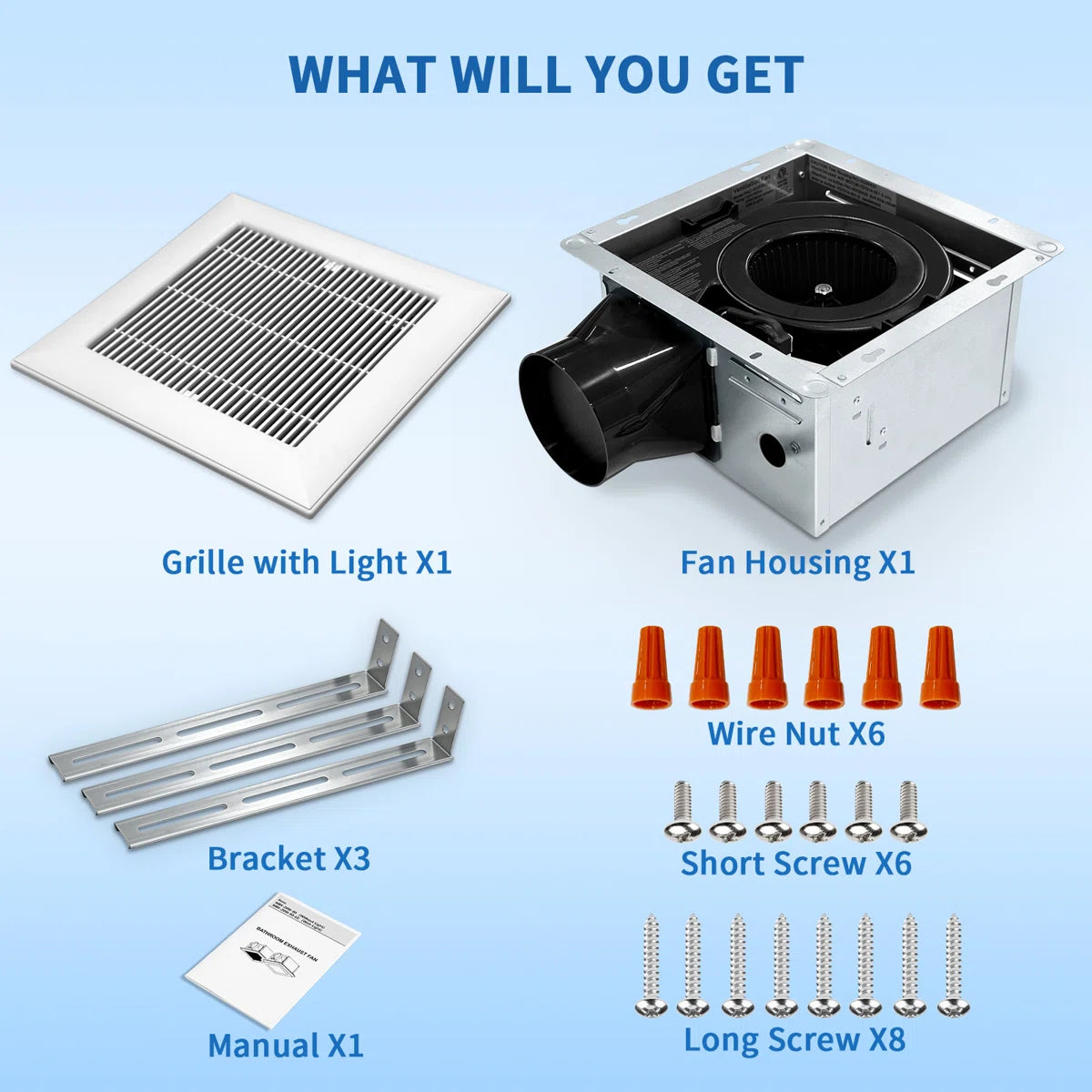 Bathroom Exhaust Fan Series 80 CFM